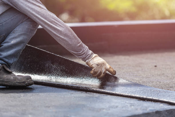 Professional Waterproofing technician working in Concord, MI